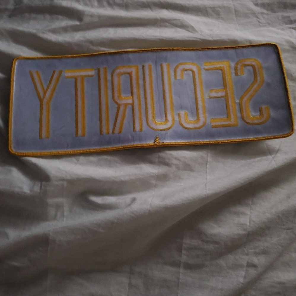 Security back jacket/vest patch - Picture 2 of 2